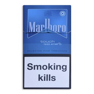 Сигареты Marlboro touch blue less smell (Мальборо синий деми без турбо) duty free. Цена за блок (10 пачек)